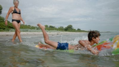 Child-friendly beach